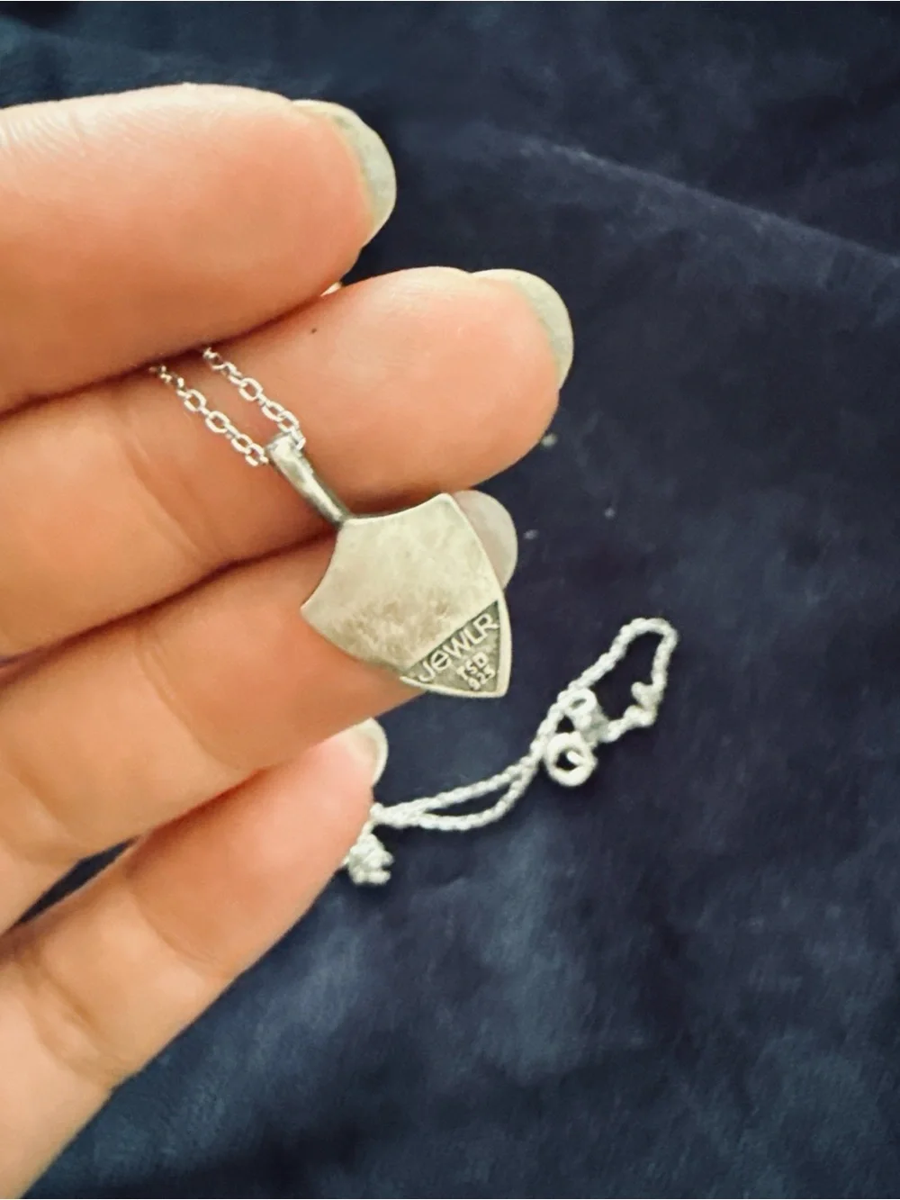 Starburst Hero Shield Pendant with Gemstone - Picture 3 of 3